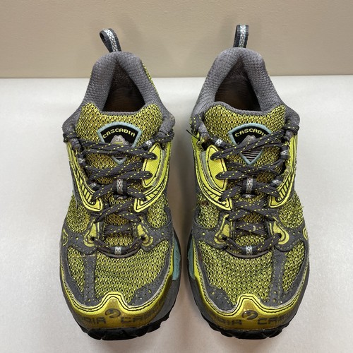 Brooks Cascadia 6 Trail Running Shoes Women's Sz 6.5 M Green Gray Blue Sneakers - Picture 2 of 17