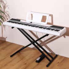 88 Keys Semi-Weighted Digital Piano Electronic Keyboard with Stand, Pedal, Bag