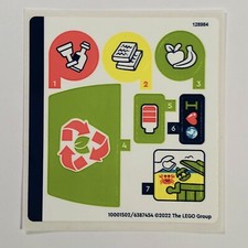 LEGO STICKER SHEET 41712 Recycling Truck Friends Stickers Decals