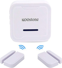 Wireless Magnetic Door Entry Sensor Alarm Chime Door Open Alert for Shop, Garag