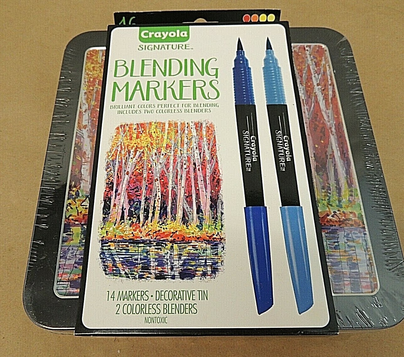 CRAYOLA SIGNATURE BLENDING MARKERS, PACKAGE OF 14, NEW