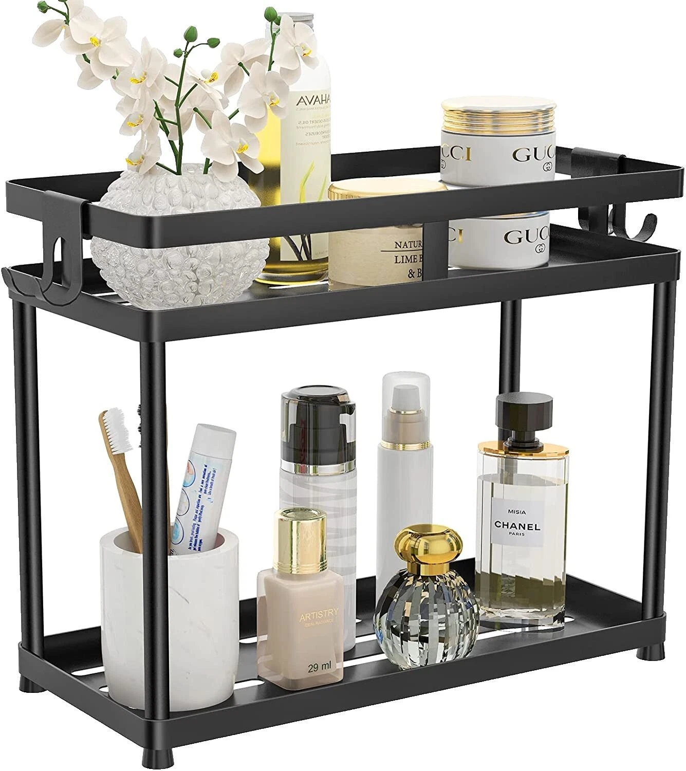 Estantes de cocina de hierro forjado y los titulares