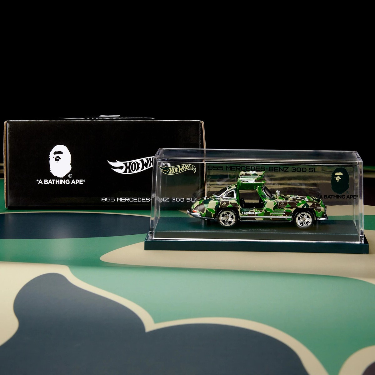Mattel Creations x Bape Hot Wheels 1955 Mercedes-Benz 300 SL