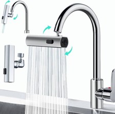 Waterfall Kitchen Faucet, Cold and Hot Mixer, Rainwater Sprinkler