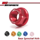 CNC Aluminium Sprocket Nut Kit Set For Aprilia SMV 750 Dorsoduro 08-15 12 13 14
