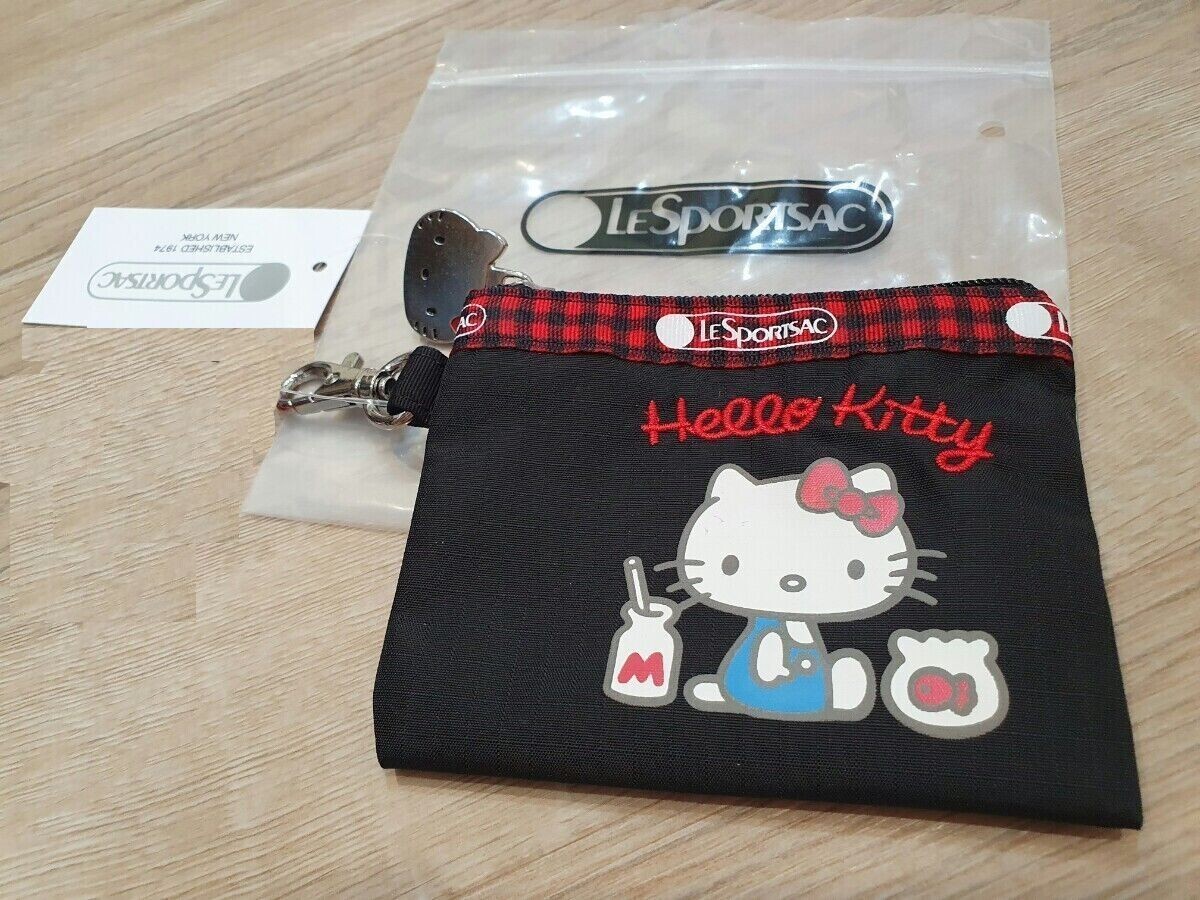 LeSportsac X Hello Kitty Anniversary Zip Card Holder Japan LeSportsac X Hello Kitty Anniversary Zip Card Holder Japan