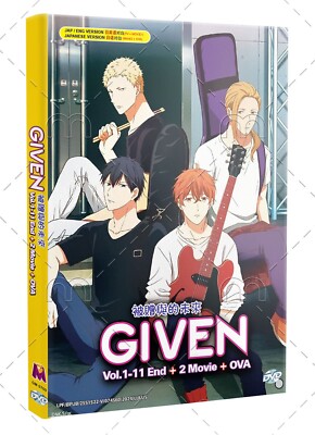 Given TV Series English Dub + 2 Movie + OVA Japanese Anime DVD English Sub