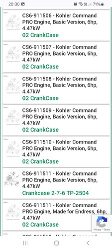 Kohler Command Pro Cs4/6 Crankcase Gasket 63 041 15-s - Picture 4 of 5
