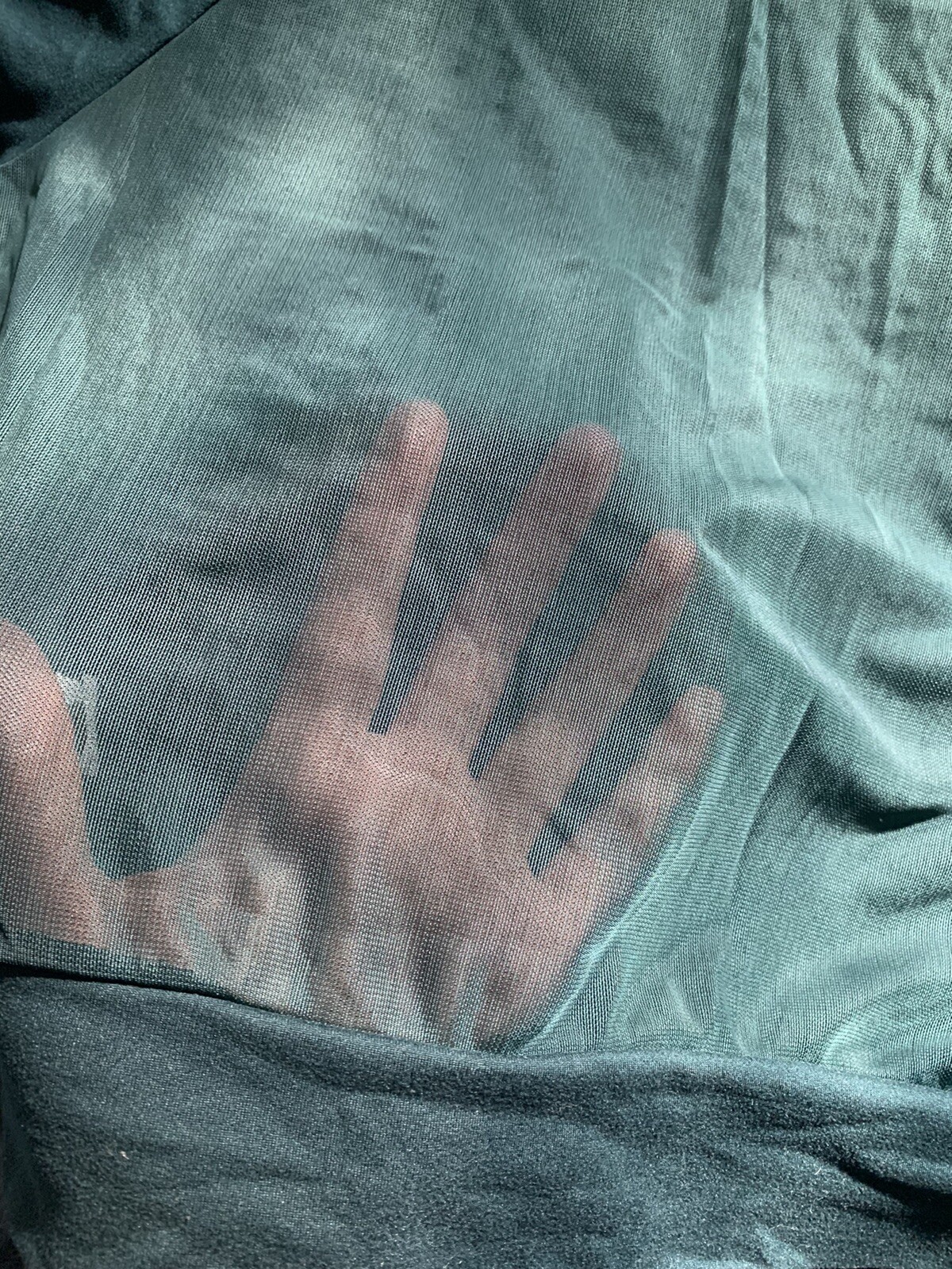 Joy Lab Long Sleeve Mesh Back TShirt Size Medium Gem