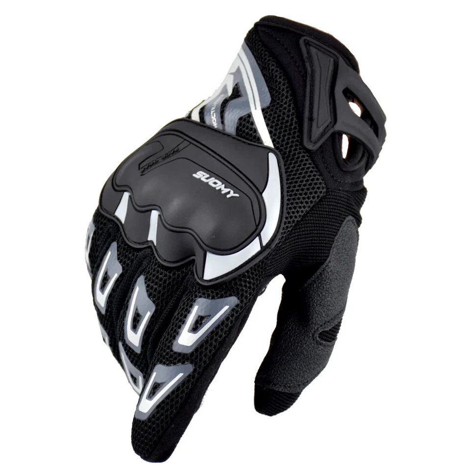 Breathable Full Finger Racing Motorcycle Gloves Decorated Wearable Gloves New - Image 4 of 4