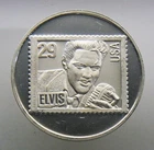 1 oz 999 Silver Proof Round - ELVIS 29 Cent Stamp EXTREMELY RARE