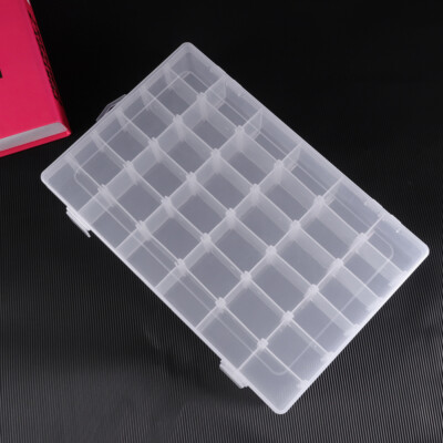  Earring Holder Organizer Small Parts Storage Box Grid Container Case
