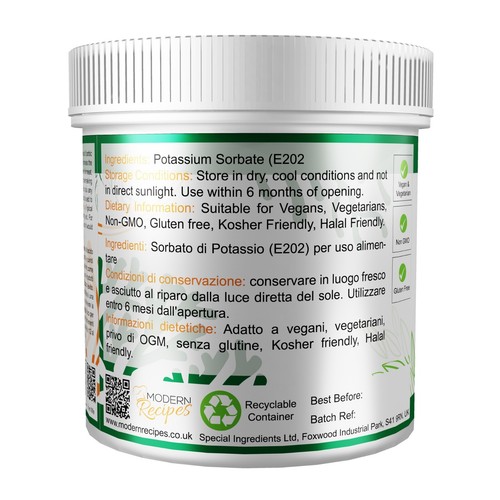 Potassium Sorbate - Premium Quality Vegan Friendly Non-GMO Gluten Free - Picture 15 of 21