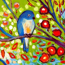 Modern Bird III by Jennifer Lommers Fine Art Print Wildlife Nature Poster 11x14