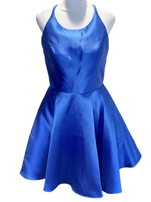 New! Alyce Paris Halter Style Cocktail Dress Which Has Fun Flare At The Bottom