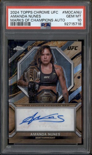 Carte Autographe Amanda Nunes 2025 Topps Chrome UFC - Octogone édition | Near Mint