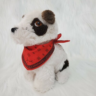 Animal Fair Wells Fargo Jack Dog Plush Red Bandana Stuffed Mascot 8'' Toy B229