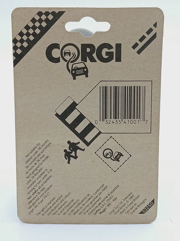 Vintage 1985 Corgi Jr.  Diecast Iveco Parts Delivery Truck  1/64  MOC NIP - Image 3 of 4