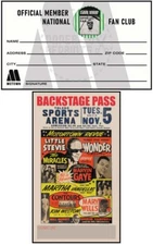 STEVIE WONDER FAN CLUB MEMBERSHIP CARD - VINTAGE FANTASY
