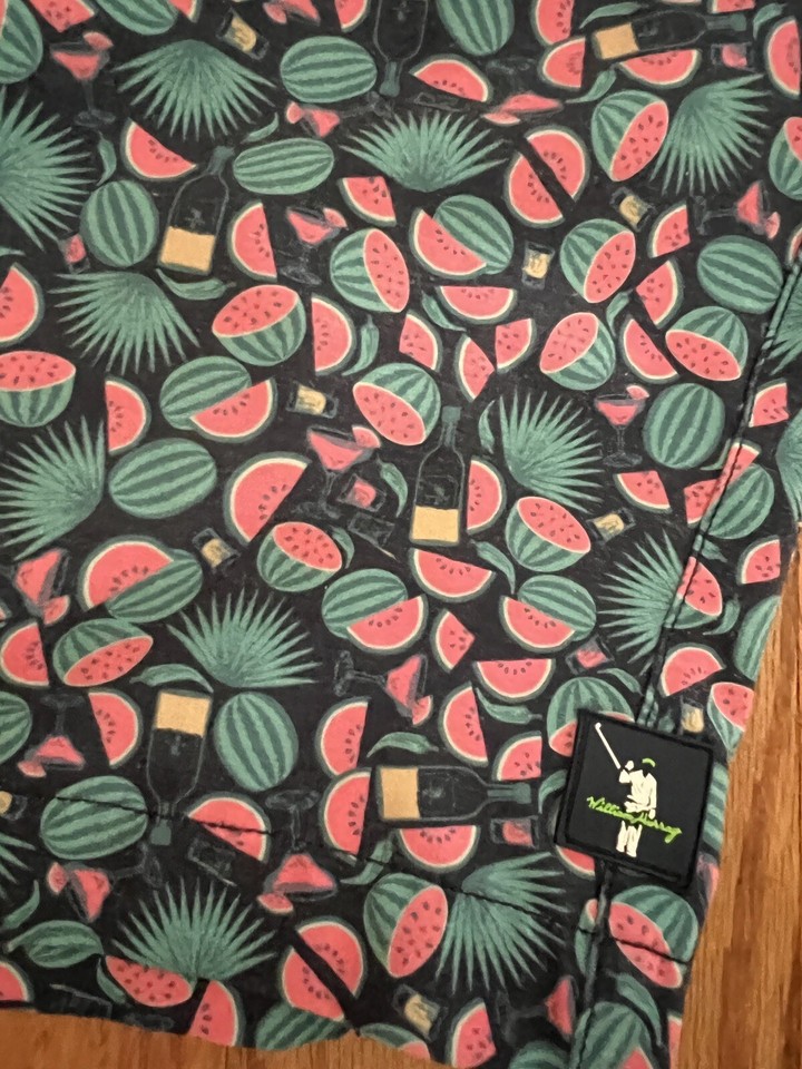 Men's William Murray Watermelon Golf Shorts Swim Trunks Size 34 eBay