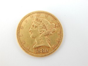 1839 C Liberty Five Dollar Gold Coin Very Fine 5
