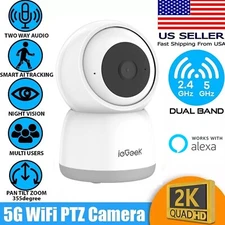 ieGeek 5G/2.4G Indoor Camera, 5MP WiFi Cameras for Home Security with Phone App