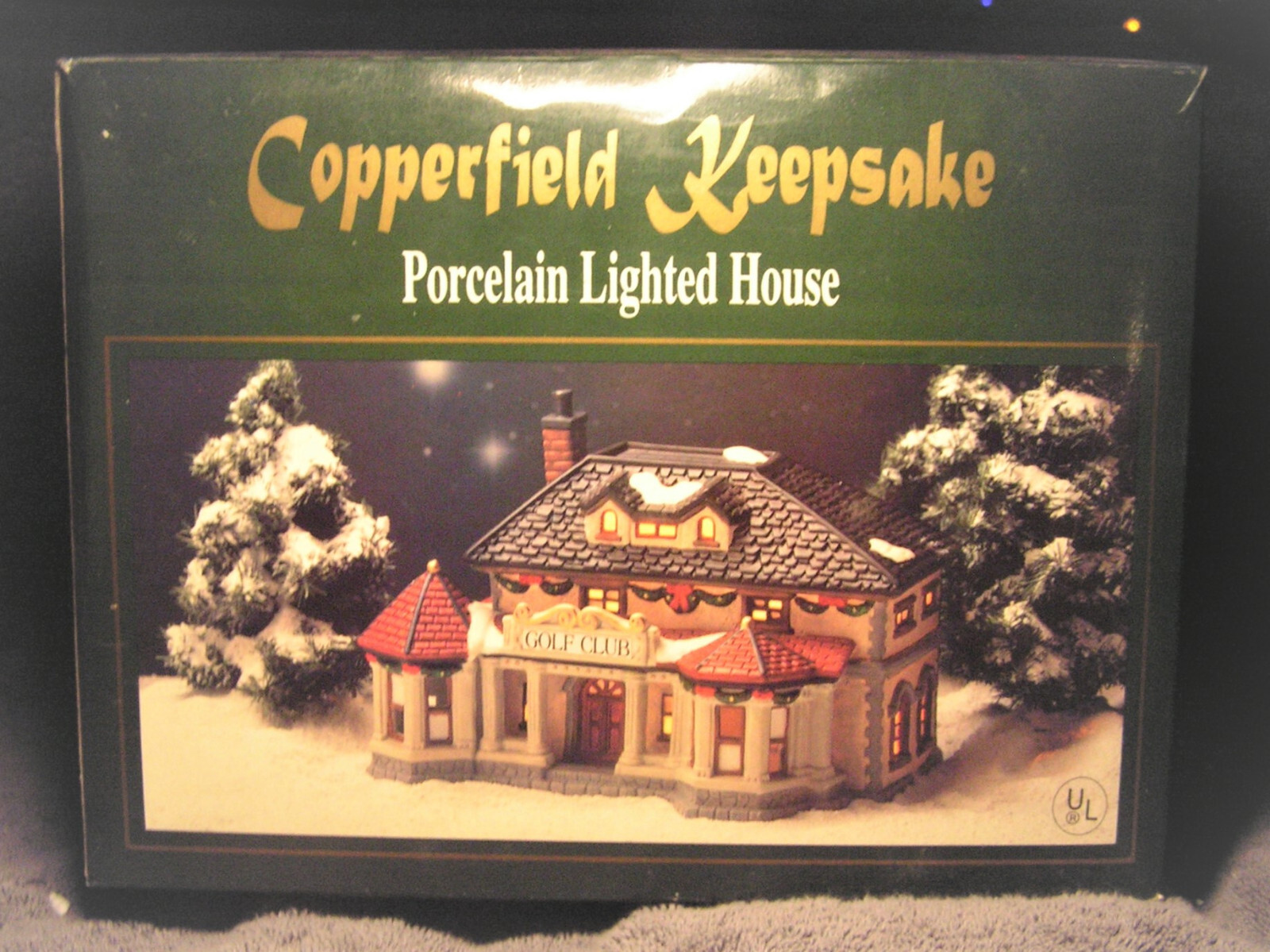Golf Clubhouse Copperfield Keepsake Porcelain Lighted House NM eBay
