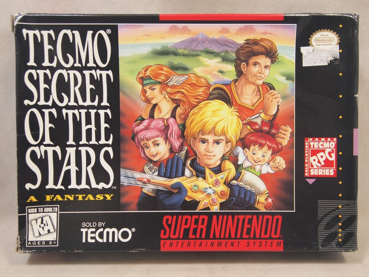 Tecmo Secret of the Stars (Super Nintendo SNES) Authentic BOX ONLY