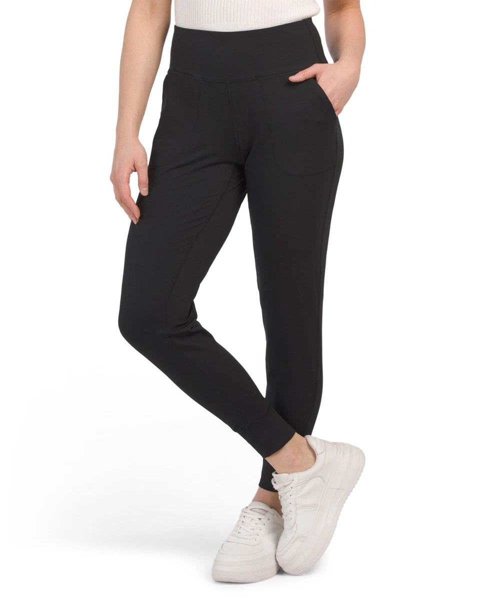 NWT Yogalicious Lux Namaste Flow Joggers Black High Rise Pockets Size S  $78.00