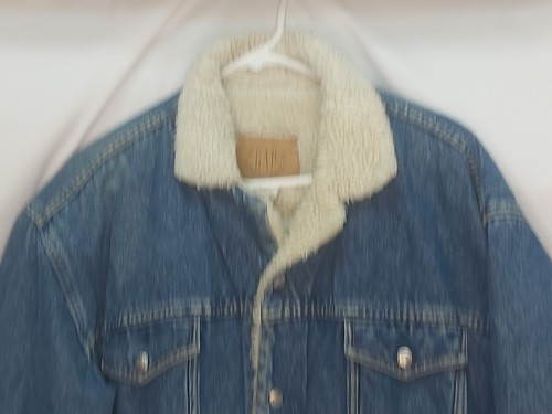GAP SHERPA LINED DENIM JACKET SNAP BUTTON VINTAGE SIZE MEDIUM - Picture 2 of 10