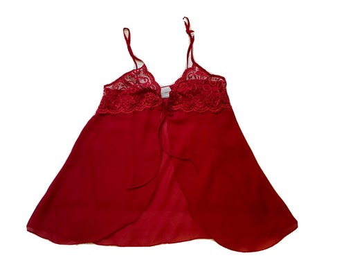 Jaclyn Smith large red sleepwear Beautiful Lace - Picture 11 of 12