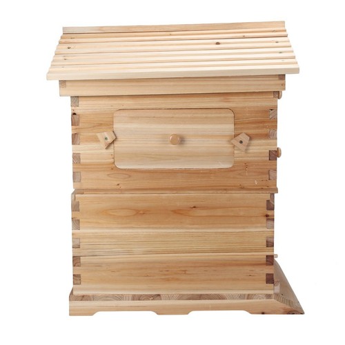 Wooden Auto Bee Hive Box Beekeeping Beehive House for Plastic Bee Hive Frames US - Picture 4 of 10