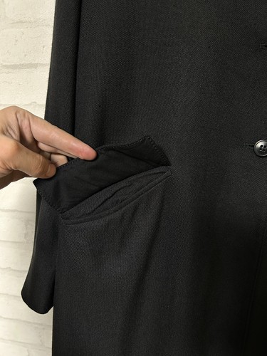Miu Miu Vintage Black Trench Coat Jacket Size 44 - Picture 5 of 15