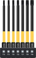 "Torx Bit Set 100Mm Lang 1/4\" Magnetische Torx Schraubendreher Bit Set LäNge T10-"