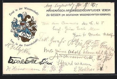 AK Giessen, Studentenwappen des Mathematisch-Naturwissenschaftlichen Vereins 