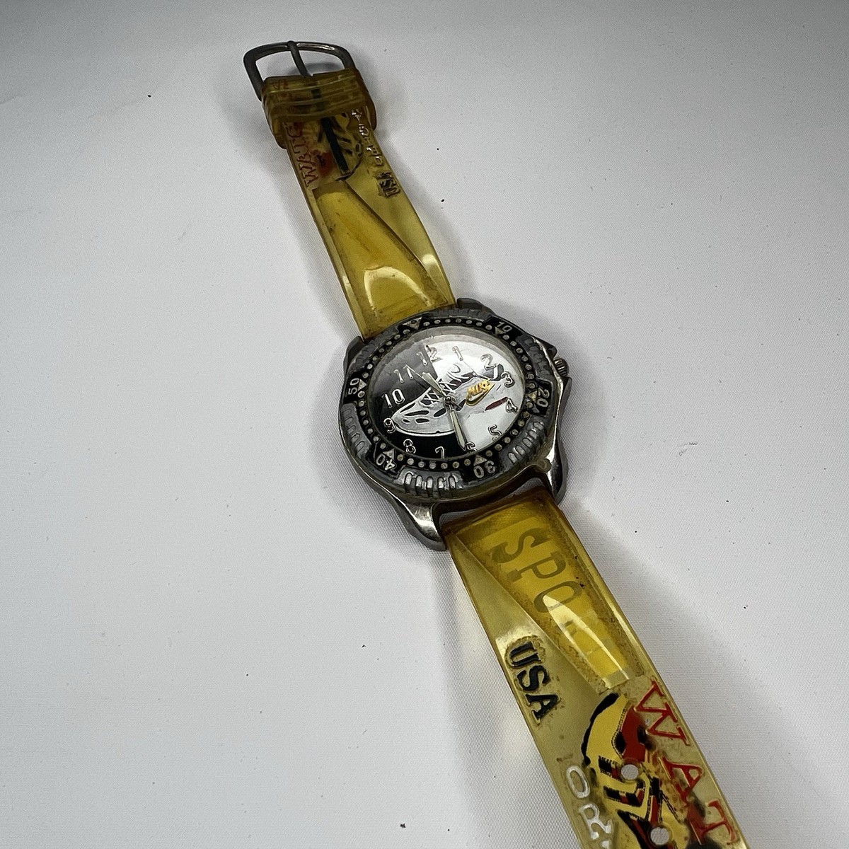 【激レア】Vintage Nike Watch Vintage Nike Stainless Steel Watch Sneaker Graphic Water Resistant