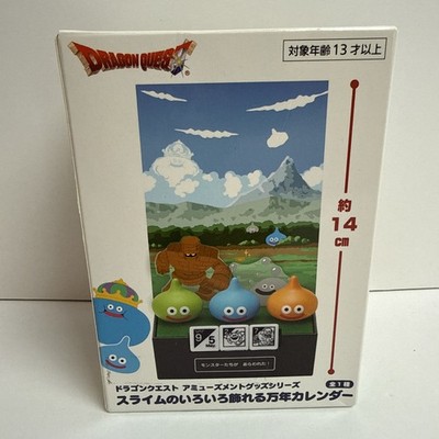 Dragon Quest AM Perpetual calendar with various slime decorations