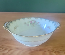 Noritake China Vintage Japan Lugged Cereal Bowls Miranda (6503) "M" Bone China
