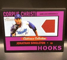 2013 Topps Heritage Minor Clubhouse Collection Jonathan Jon Singleton Jersey /50