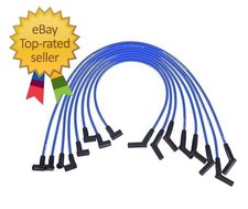 Silicone Spark Plug Wires Set 8.0mm Blue Replacement for SBF Sm... Fast Ship
