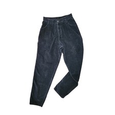 90s Levi's black high waisted straight leg corduroy mom pants