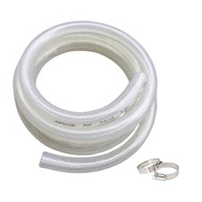3/4 ID x 1 OD Clear PVC Tubing 10 Ft Reinforced Braided Hose Heavy Duty