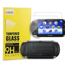 Xahpower PS Vita 1000 Screen Protector, 9H Tempered Glass Front Screen...
