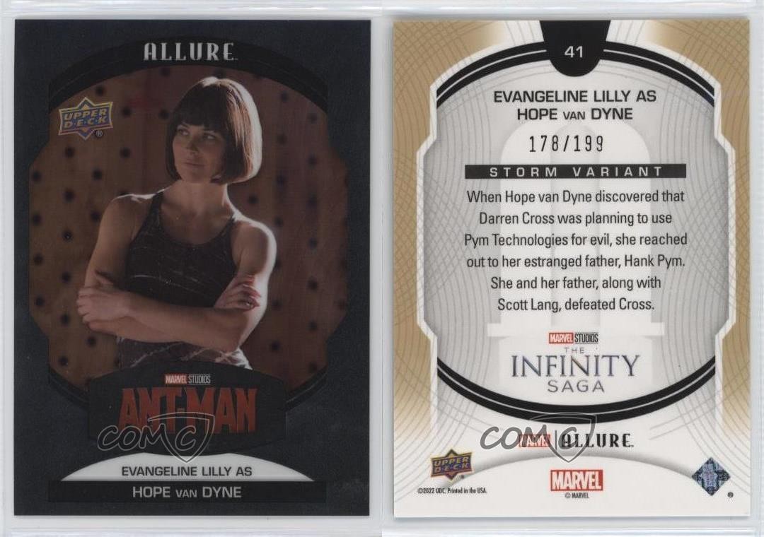 2022 Upper Deck Marvel Allure Storm /199 Evangeline Lilly as Hope van Dyne 12g7 thumbnail 3