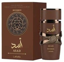 Lattafa Asad Bourbon Eau de Parfum 100 ml Men  s Perfume   New  Sealed