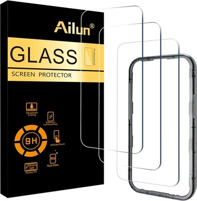 3 Pack iPhone Air Screen Protector 6.5 inch with Installation Frame, Tempered Gl