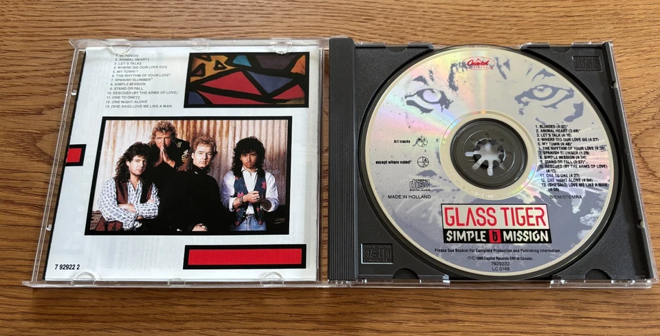 Glass Tiger - Simple Mission - Capitol Records - EMI - CD - Bild 2 von 3
