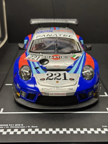 1/18 Scale IXO 911 Porsche GT3 R Martini Racing 24H Spa 2022 Diecast Model Car - Picture 9 of 10