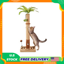 35in Tall Cat Scratching Post Sturdy and Premium Scratch Posts with Hanging Ball