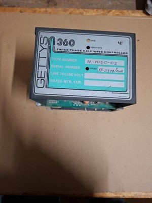 GETTYS 360 Type 11-1060-02  THREE PHASE HALF WAVE CONTROLLER Stromregler Regler